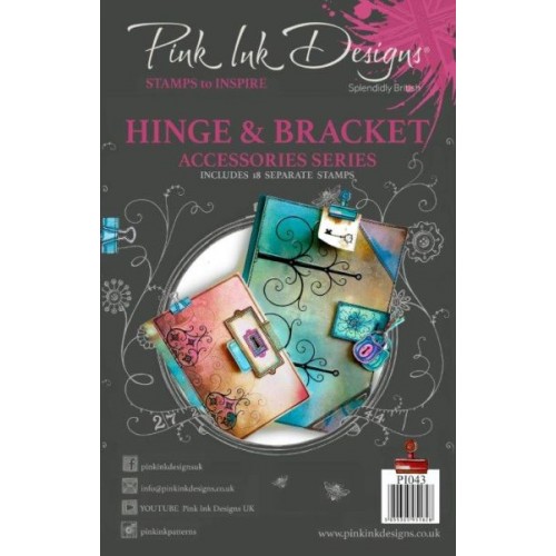 Hinge & Bracket - Pink Ink Designs Clear Stamp Set PI043